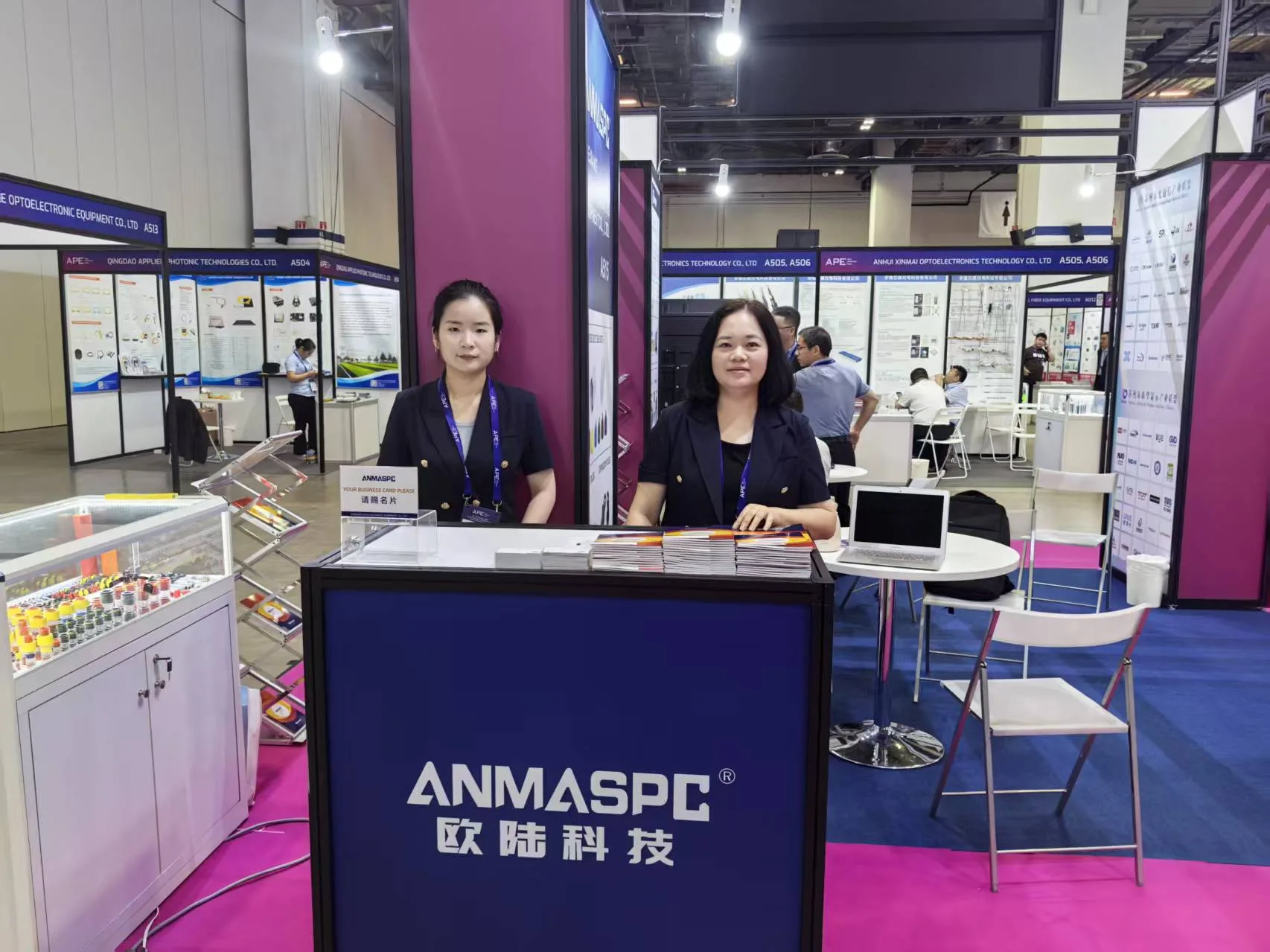 Oulu team at an industry exhibition
