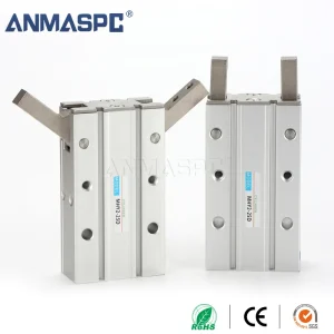 180 degree open close finger cylinder MHY2 Series Mhy2-10D Double-Acting Aluminum Finger Clamp Pneumatic Cylinder Factory Direct gallery image 2