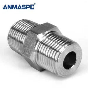 304 Stainless Steel Male Pipe Coupling Fast Dust Connector Hexagan Adapter Pneumatic Fitting gallery image 4