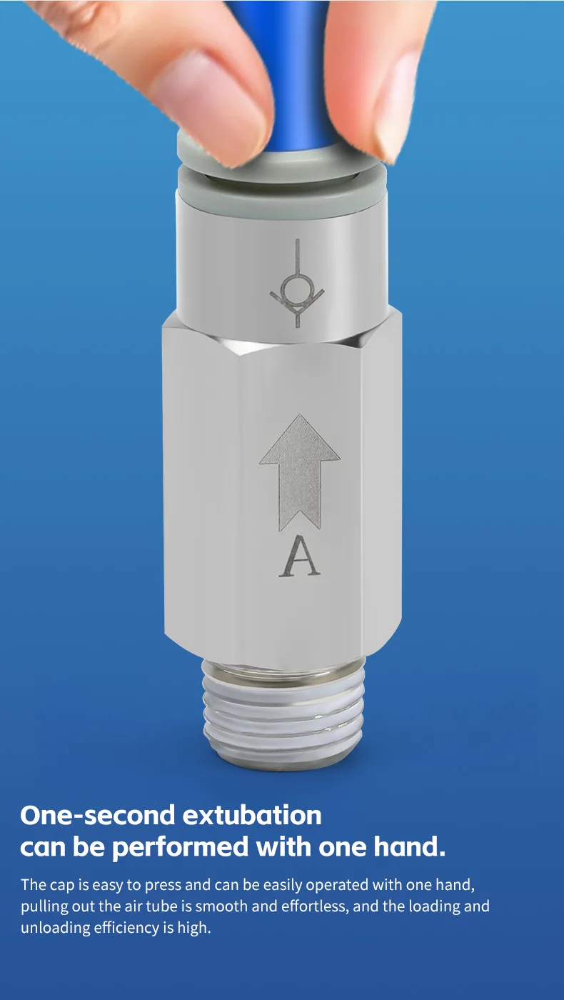 AKH Direct Connection One-Way Valve Type A Pneumatic Fitting detail image 3
