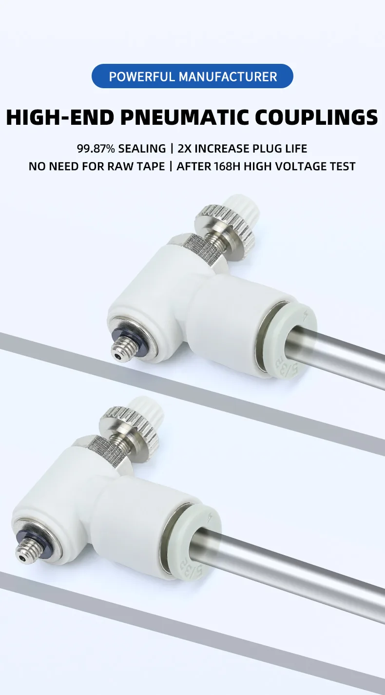 AS Elbow-Type Speed Control Valve pneumatic fittings detail image 1