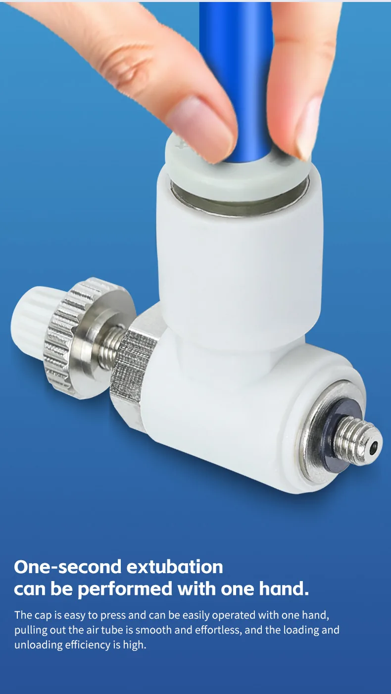 AS Elbow-Type Speed Control Valve pneumatic fittings detail image 3
