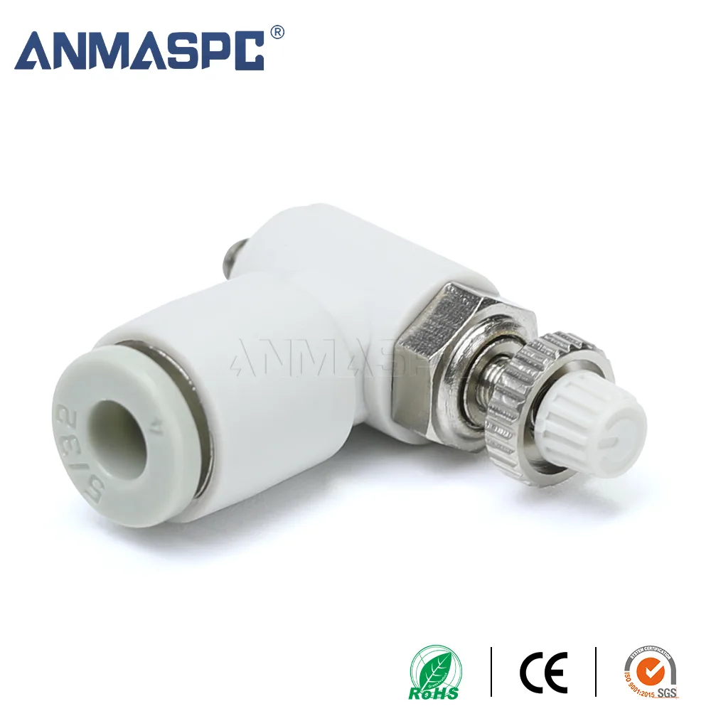 AS Elbow-Type Speed Control Valve pneumatic fittings gallery image 1
