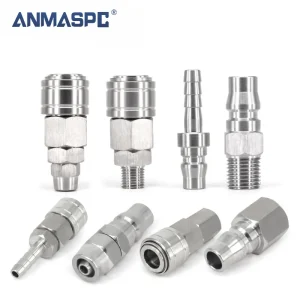 C Type Stainless steel Pneumatic Fitting Air Line Hose Compressor Connector Quick Release Coupler Self-Locking Coupling gallery image 1