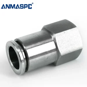 Factory Stainless Steel 304/316 PCF Female Thread Straight Push Fit Pipe Air Compressor Fittings Coupler gallery image 4
