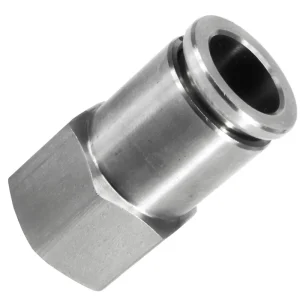 Factory Stainless Steel 304/316 PCF Female Thread Straight Push Fit Pipe Air Compressor Fittings Coupler gallery image 5