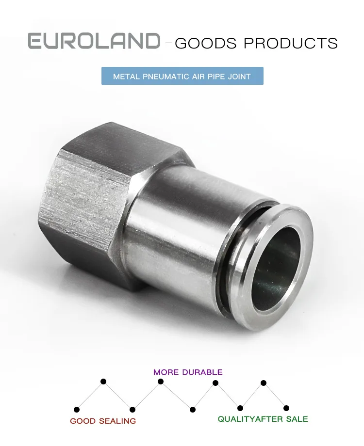 Female Thread Straight Push Fit Pipe Fitting detail image 1
