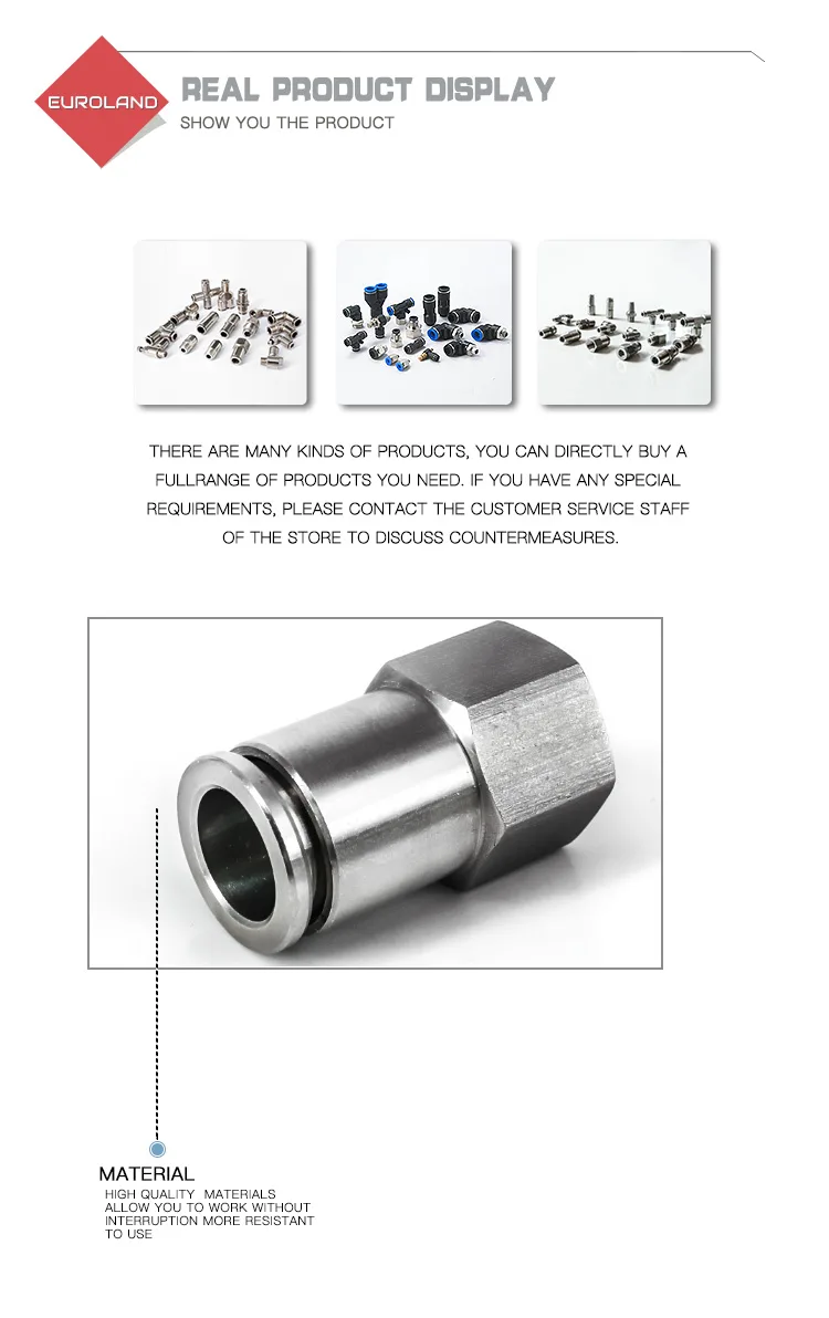 Female Thread Straight Push Fit Pipe Fitting detail image 2