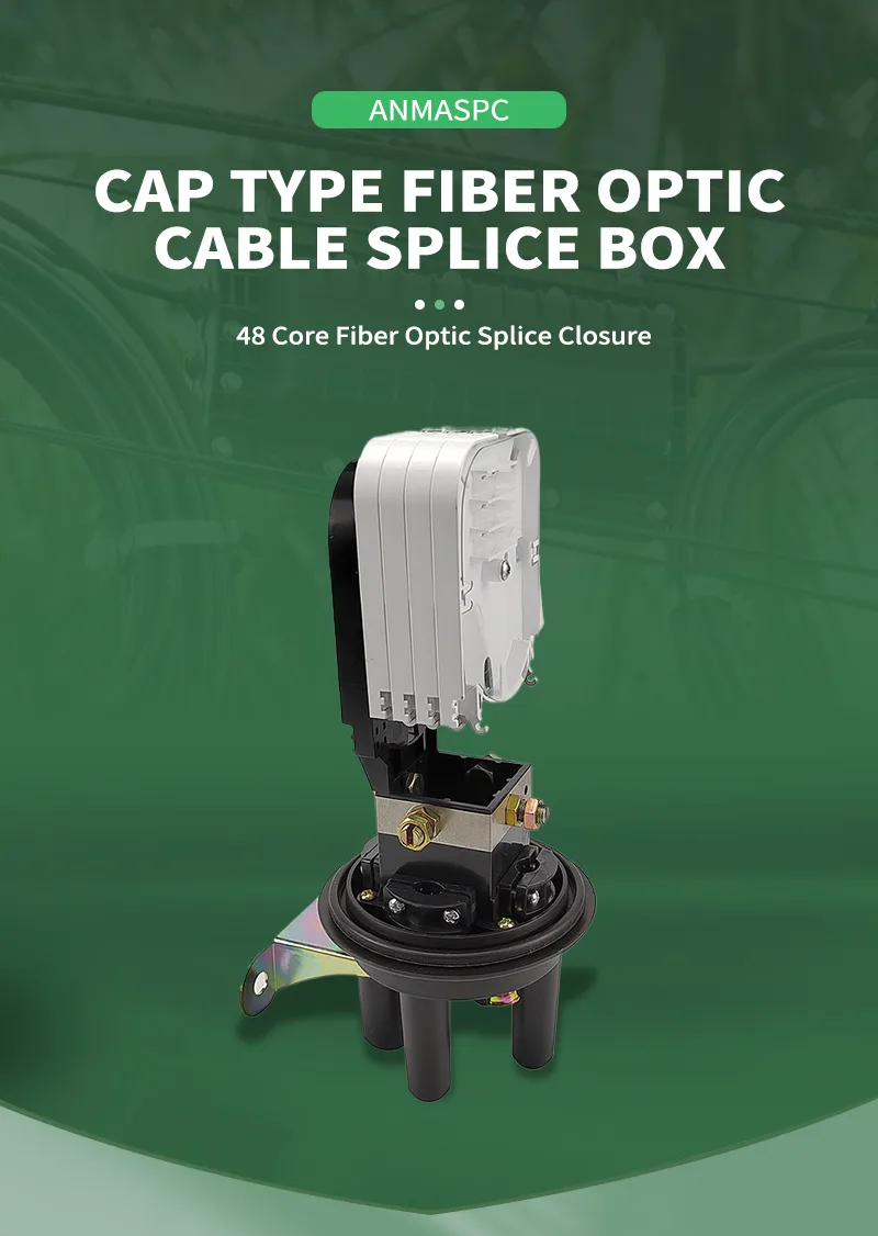 Fiber optic communication fiber optic splice closure dome closure 48 core detail image 1