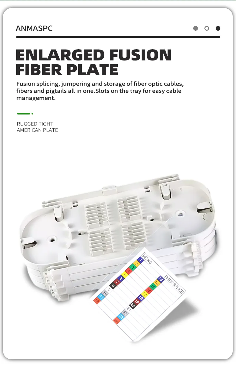 Fiber optic communication fiber optic splice closure dome closure 48 core detail image 4
