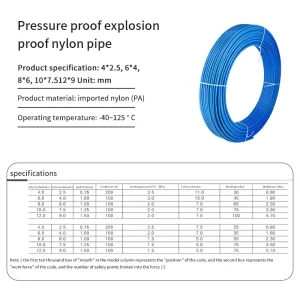 High Pressure 4mm 6mm Polyamide Nylon Tube 8mm 10mm 12mm PA Air Hose gallery image 5