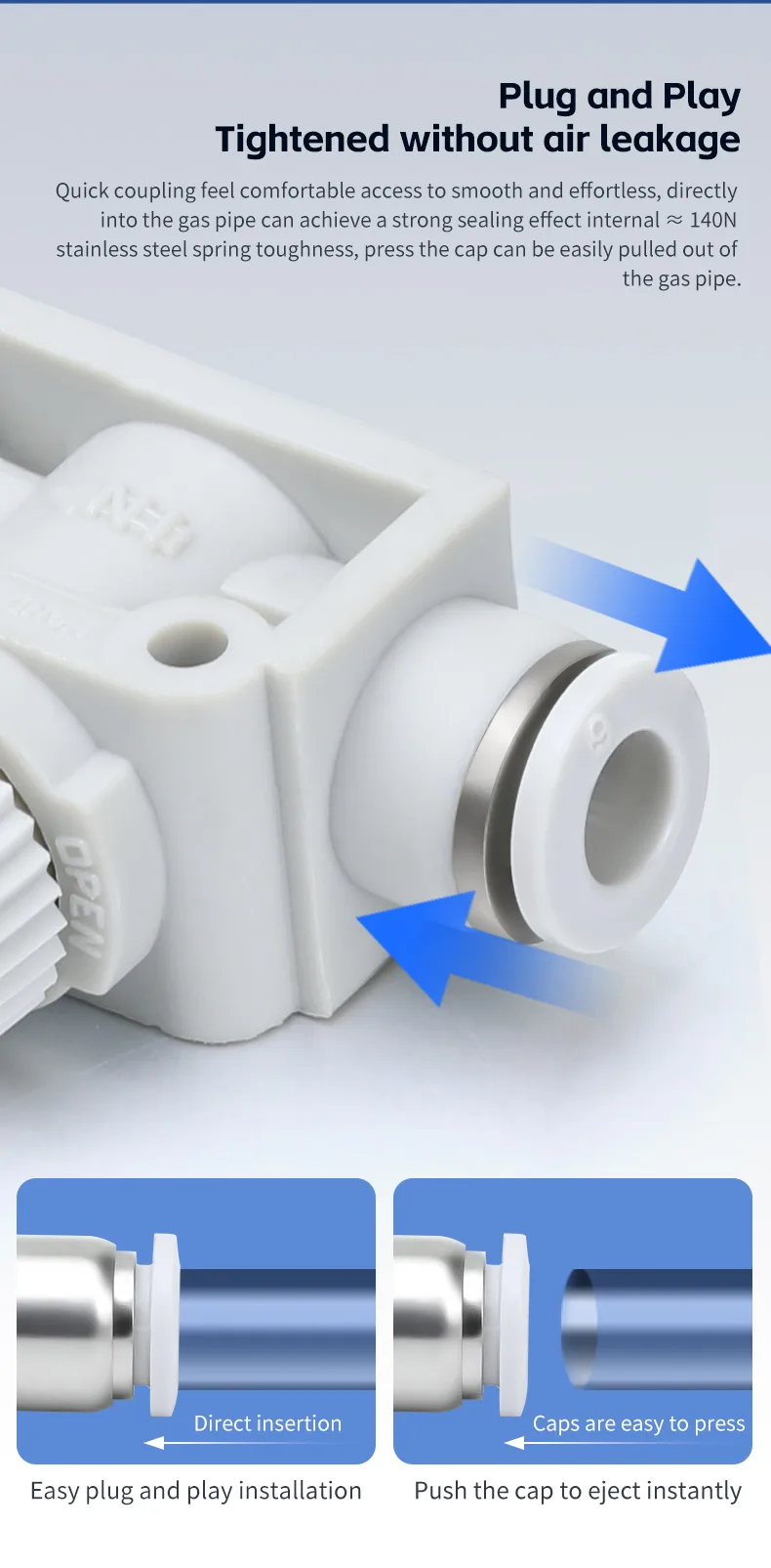 HVFF Pneumatic Fitting - Durable, High-Performance Connector detail image 4