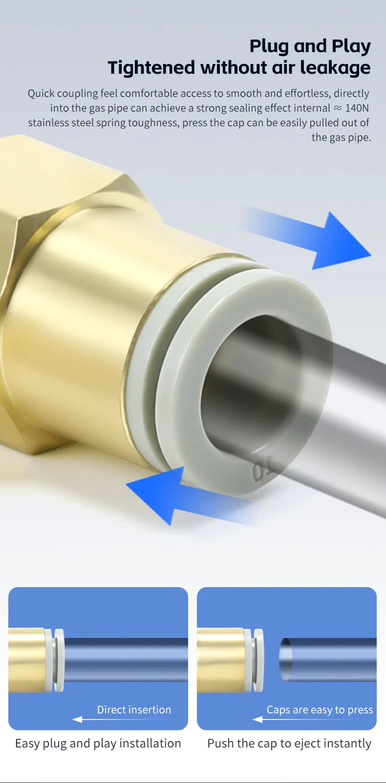 KQ2F pneumatic fittings detail image 4