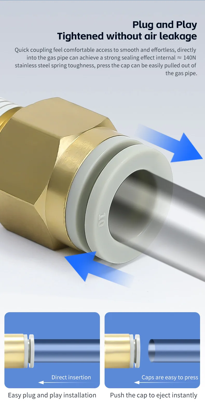 KQ2H pneumatic fittings detail image 4