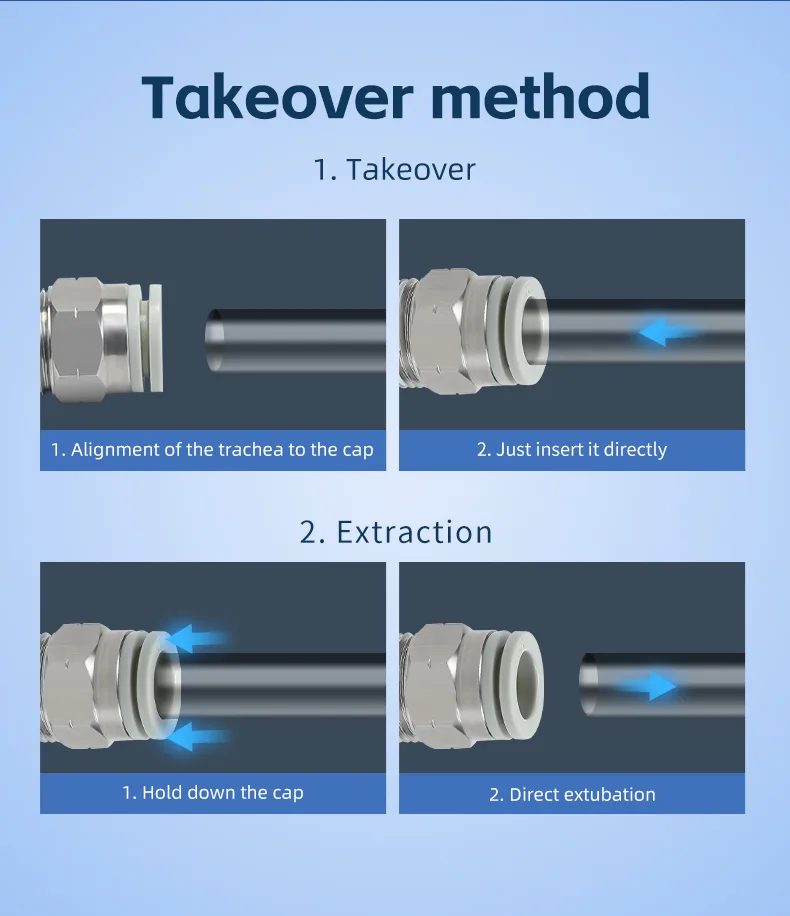 KQ2H Stainless Steel Straight Coupling Connector Pneumatic Fitting detail image 8