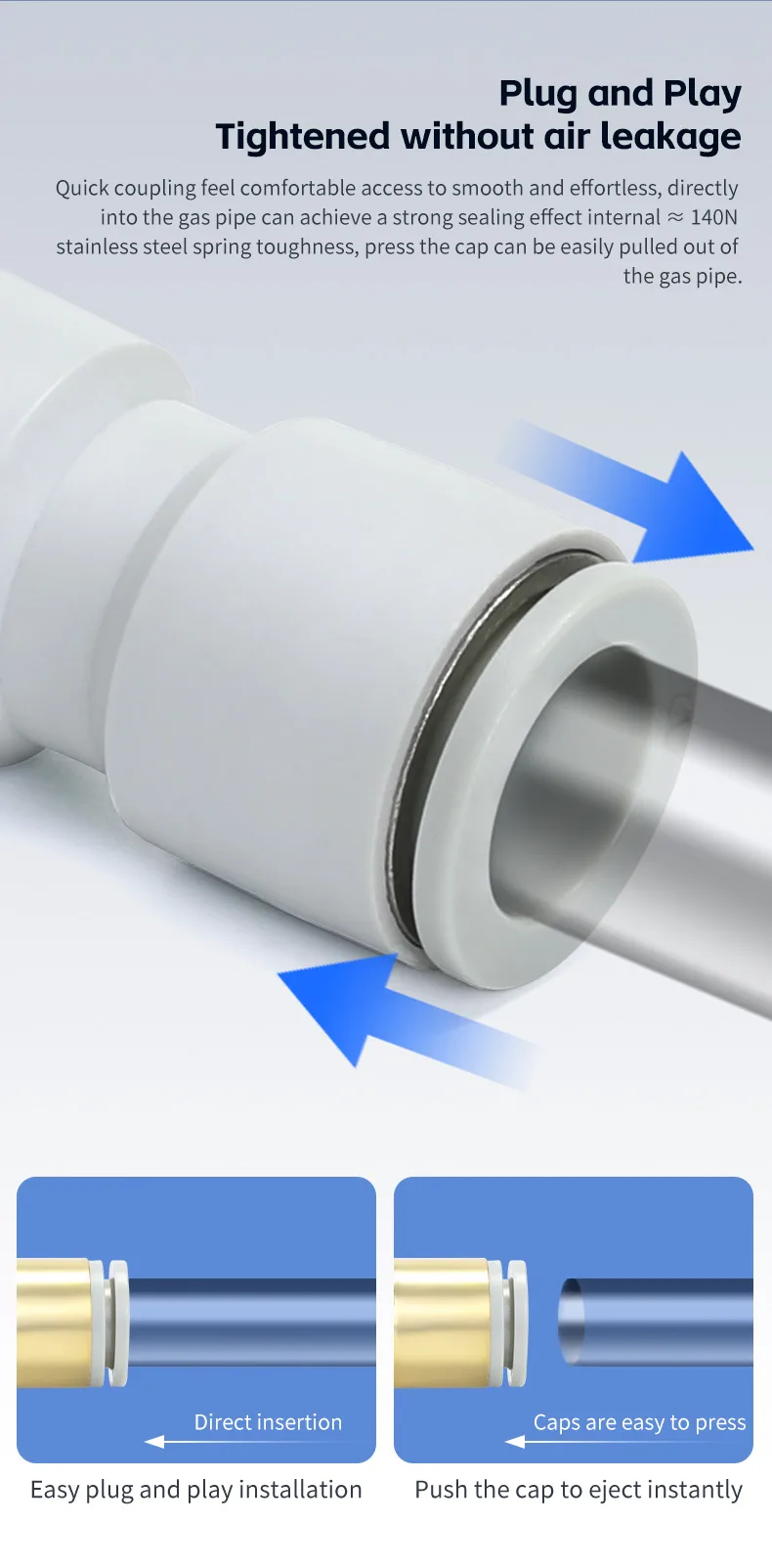 KQ2H straight pneumatic fitting detail image 4