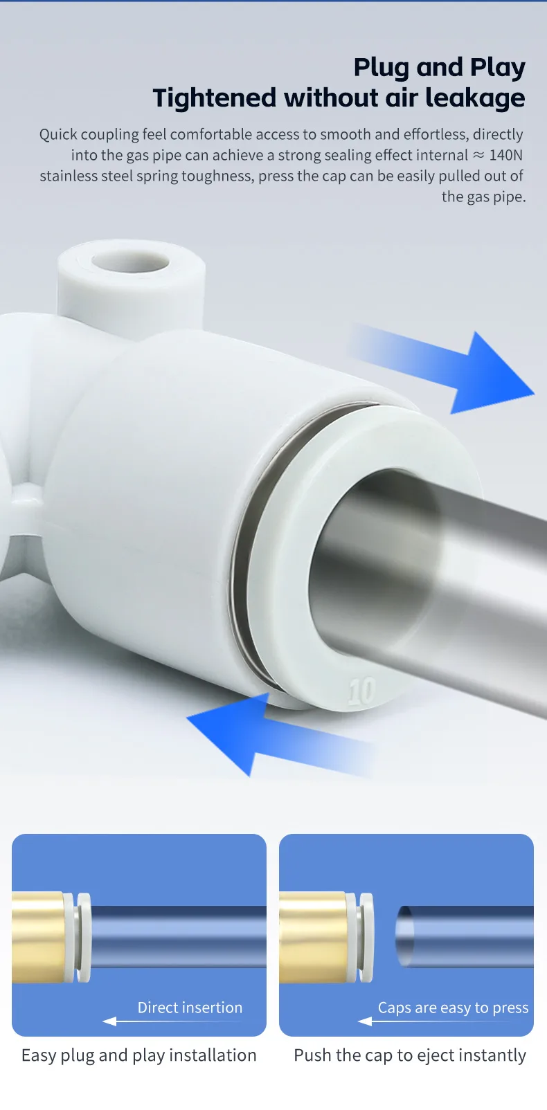 KQ2L pneumatic fitting detail image 4