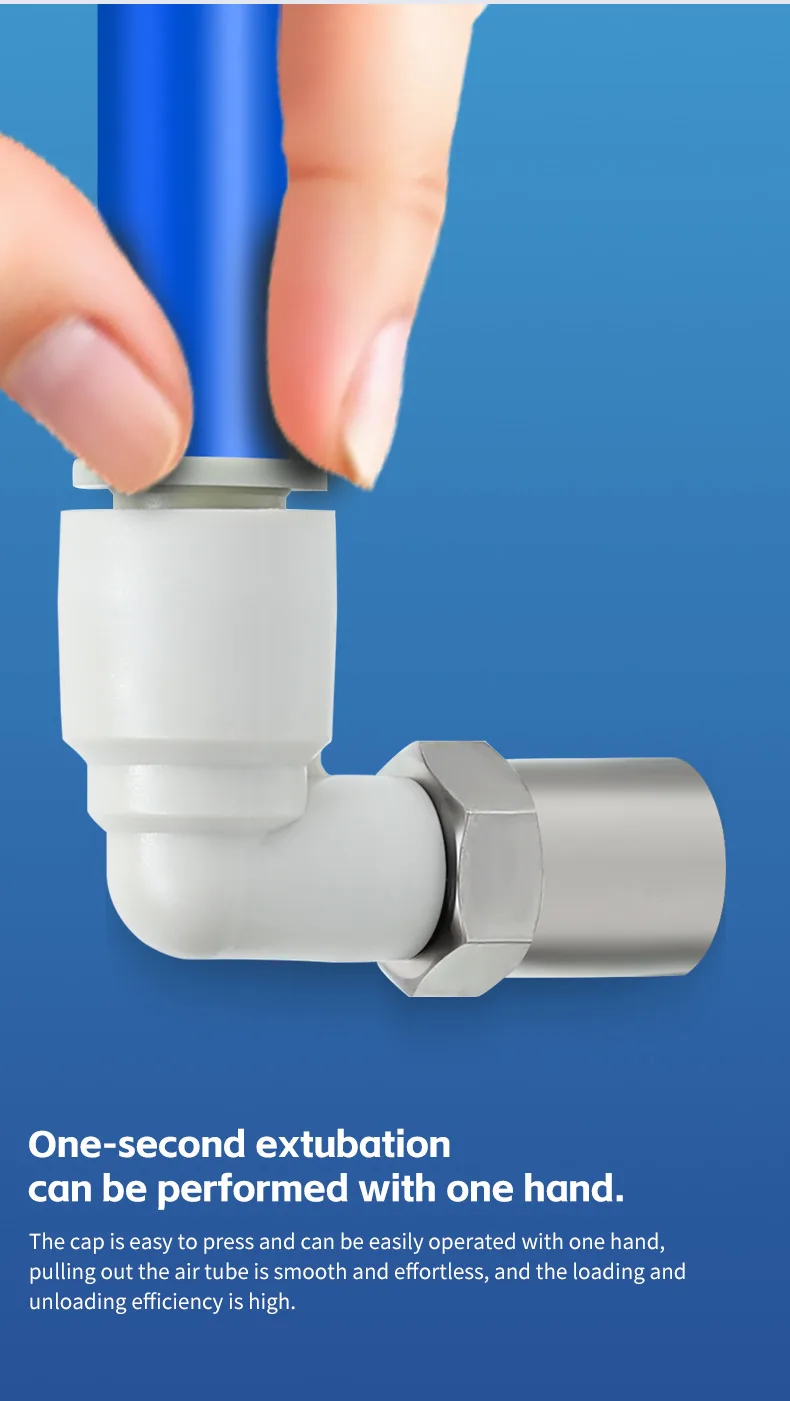 KQ2LF Elbow Connector â Durable Pneumatic Fitting detail image 3
