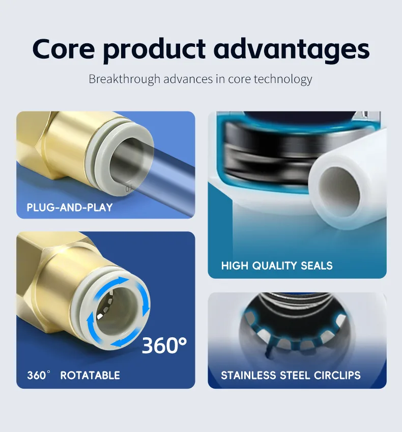 KQ2T straight pneumatic fitting detail image 2
