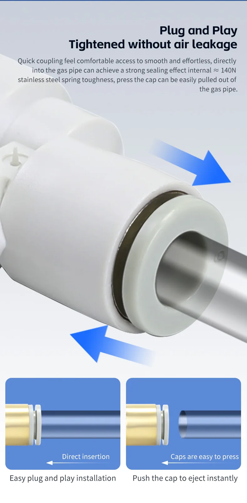 KQ2U Y type pneumatic fittings detail image 4