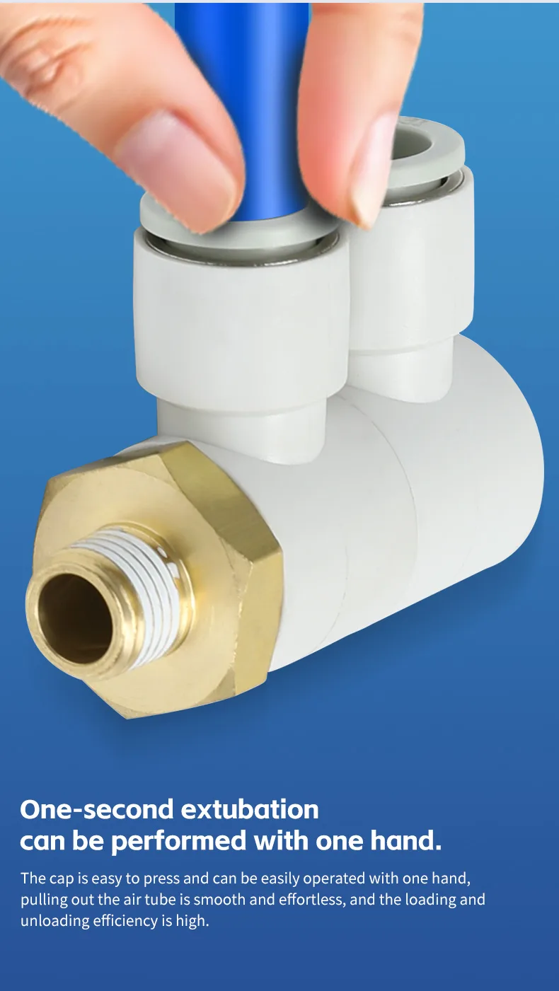 KQ2VD Two Single Pipe Universal Elbow pneumatic fitting detail image 3