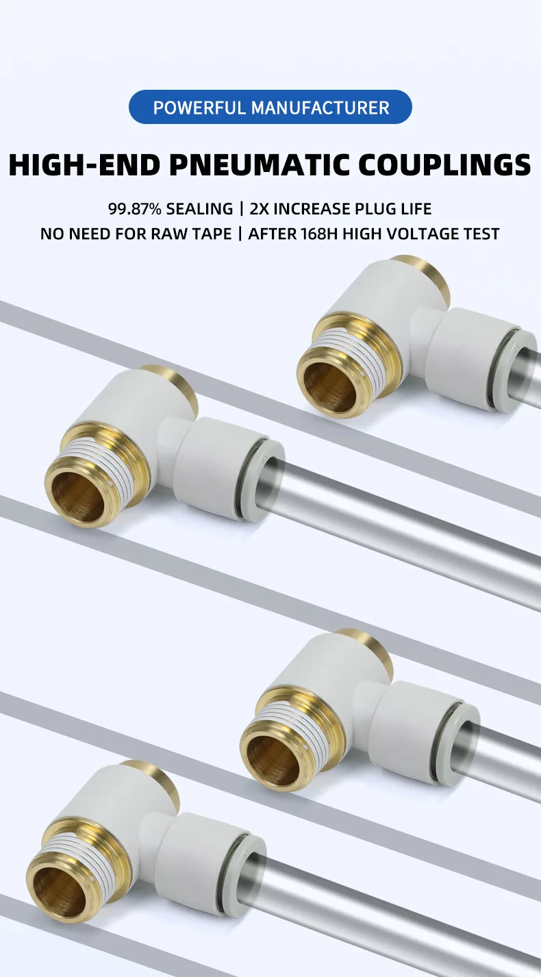 KQ2VS Hex Socket Universal Joint Coupling Connector Pneumatic Fitting detail image 1