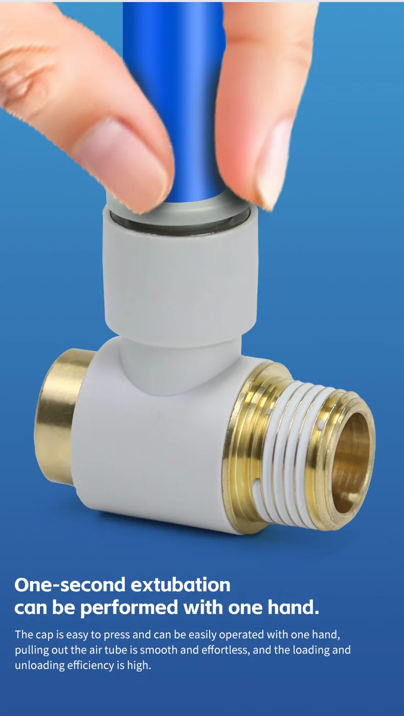 KQ2VS Hex Socket Universal Joint Coupling Connector Pneumatic Fitting detail image 3