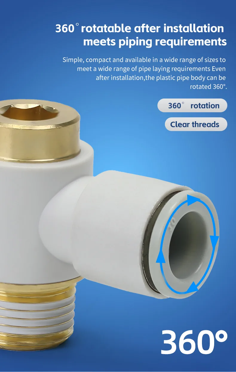 KQ2VS Hex Socket Universal Joint Coupling Connector Pneumatic Fitting detail image 7