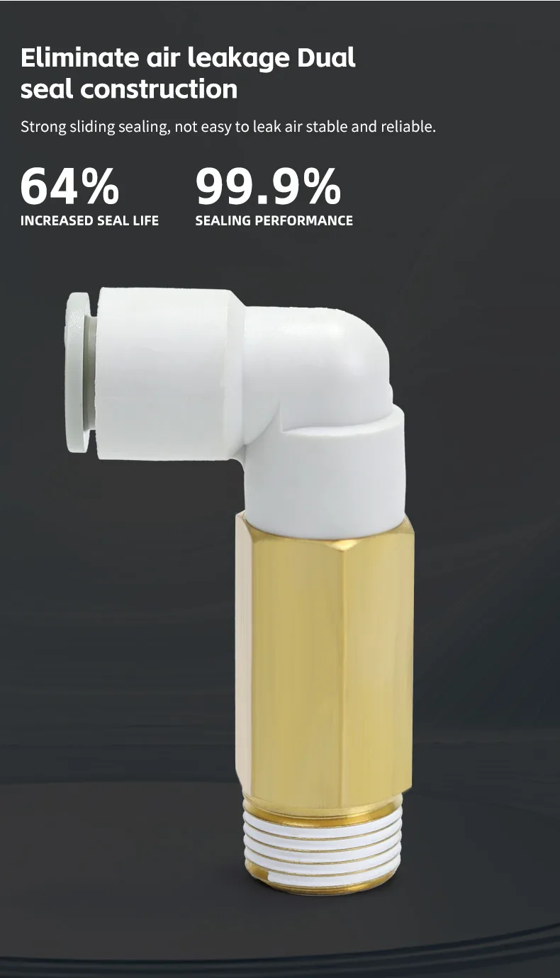 KQ2W Long Elbow Pneumatic Fitting - High-Quality Connectors detail image 5