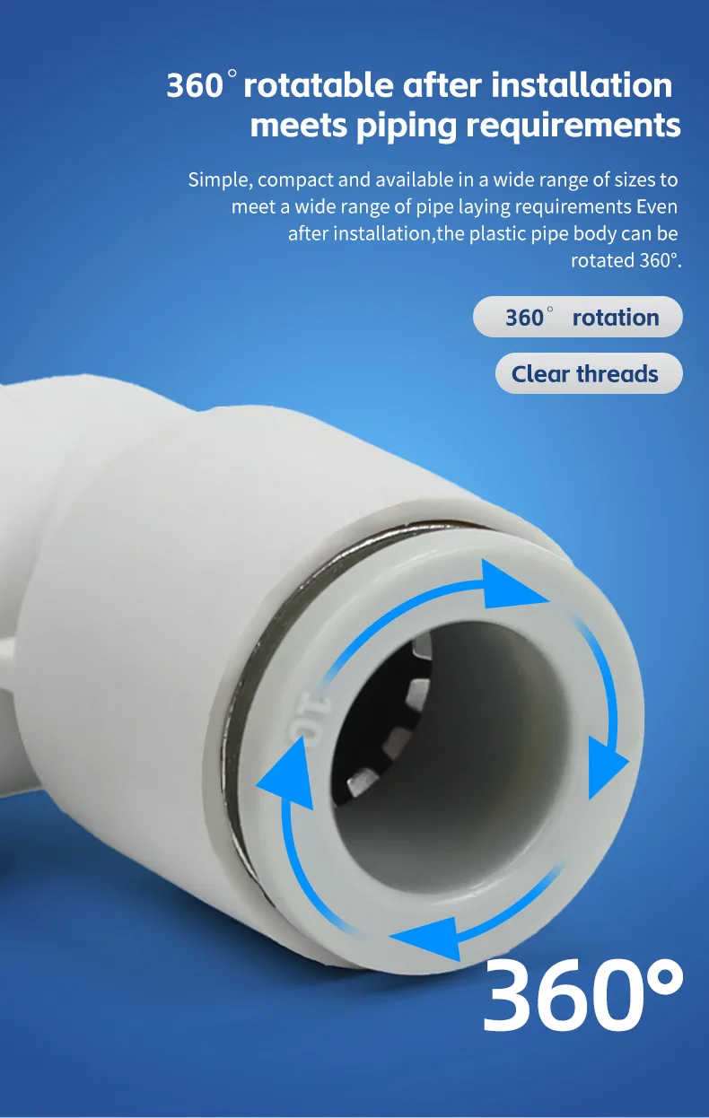 KQ2W Long Elbow Pneumatic Fitting - High-Quality Connectors detail image 7