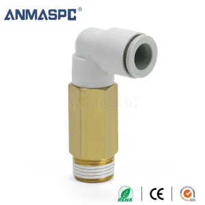KQ2W Long Elbow Pneumatic Fitting - High-Quality Connectors gallery image 1