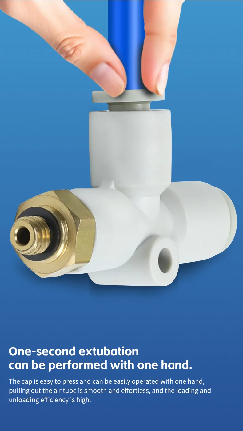 KQ2Y Auxiliary T-Type Connector for Pneumatic Systems Pneumatic Fitting detail image 3