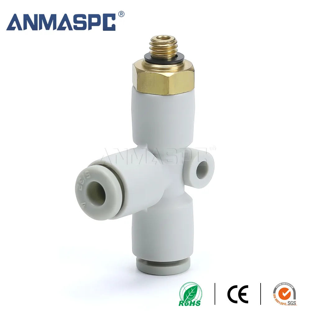KQ2Y Auxiliary T-Type Connector for Pneumatic Systems Pneumatic Fitting gallery image 1