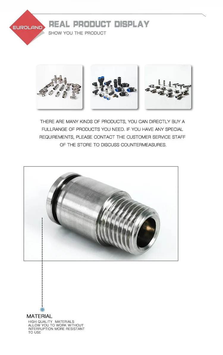 Male Tube Pipe Fittings Arm Extender Coupler detail image 2