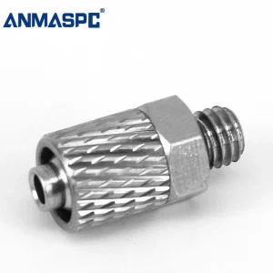 MHL Series 304 Stainless Steel Pneumatic Quick Connector Hose Air Tube Fitting Threaded Straight Plug gallery image 3