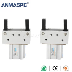 MHT2 Series Heavy Duty Toggle Type Double Acting Pneumatic Air Gripper Finger Cylinder MHT2-32D/40D/50D/63D Opening Closing gallery image 1