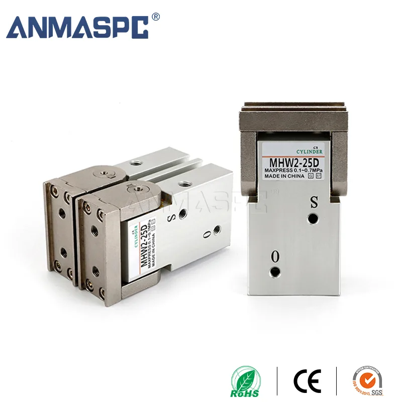 MHW2 Pneumatic Air Gripper Cylinders Gear Finger Cylinder MHW2-20D MHW2-20D1 MHW2-25D MHW2-25D1 MHW2-32D MHW2-32D1 gallery image 1