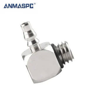 Mini Pagoda Connector M-5AU-4/6 Miniature Barb Nozzle M-3ALU-4 Trachea Stainless Steel Bend Quick Connector gallery image 4