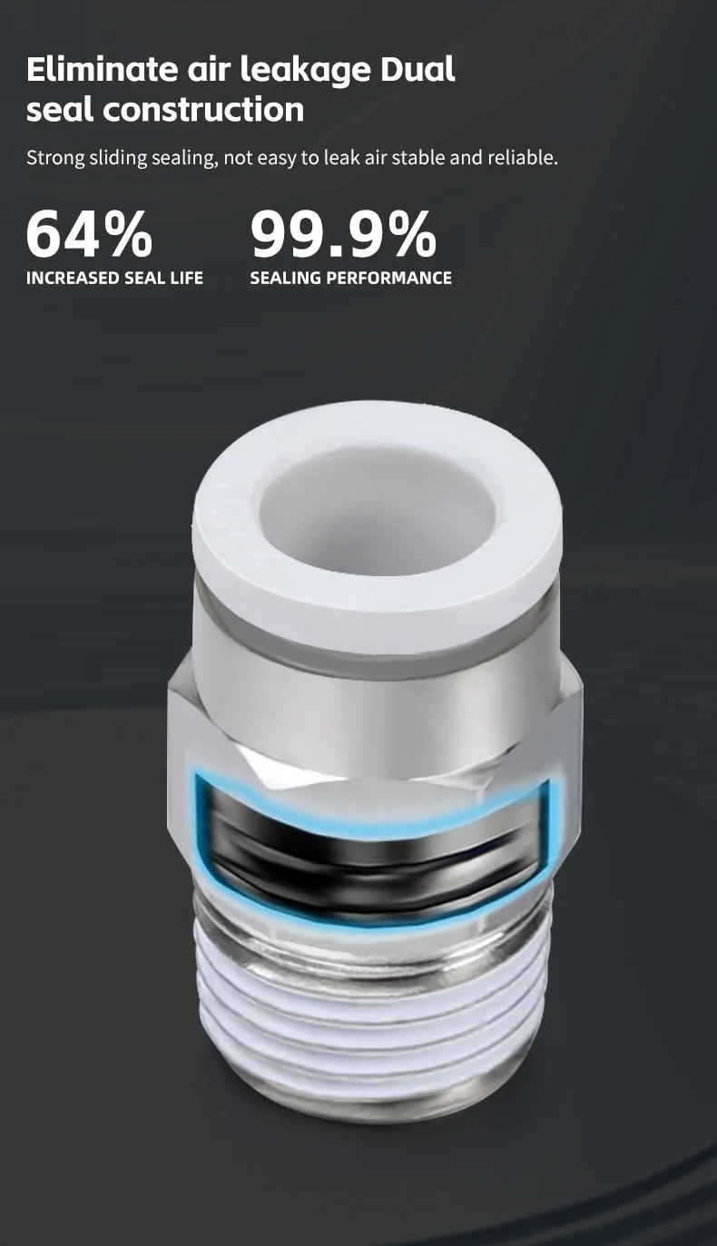 MINI PC Pneumatic Fitting - Durable, High-Performance Connector detail image 5