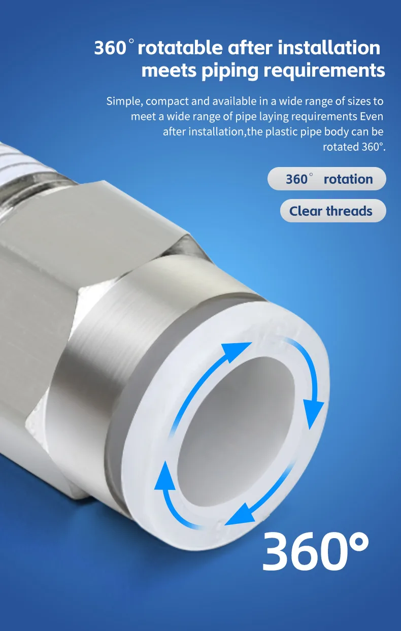 MINI PC Pneumatic Fitting - Durable, High-Performance Connector detail image 7