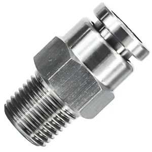 Multi Size PC 304/316L Stainless Steel Straight Connectors Air Hose Connector With Male Thread Pneumatic Push in Fittings gallery image 6