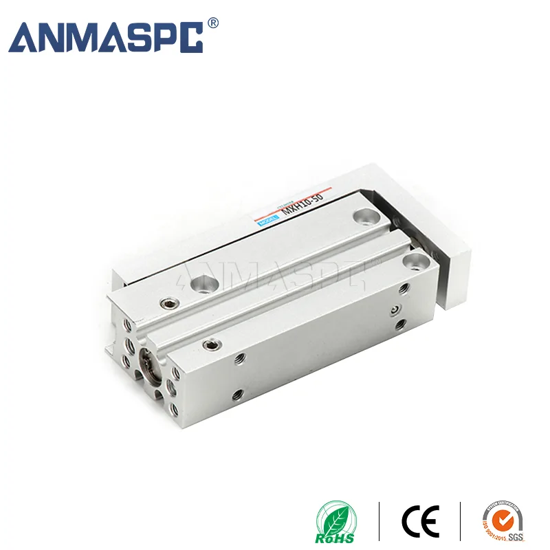 MXH Series Miniature Pneumatic Slide Cylinder New Compact Structure Piston Seal Aluminium Material Construction Industries gallery image 1
