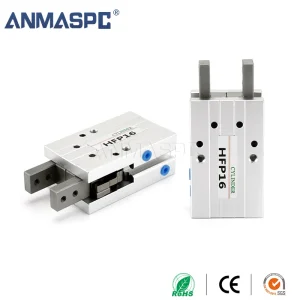 New HFP Mechanical Finger Cylinder Pneumatic Power Aluminium Series Cylinder with Piston and Bearing Core Components gallery image 4