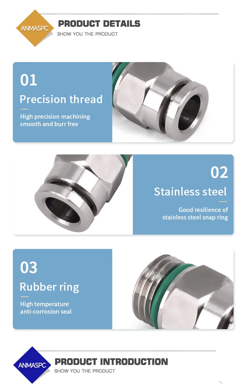 PC-G Male Thread Pneumatic Air Fittings detail image 5