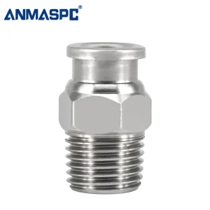 PC Stainless Steel Fitting Male Pneumatic Push in Fittings Air Connector gallery image 2