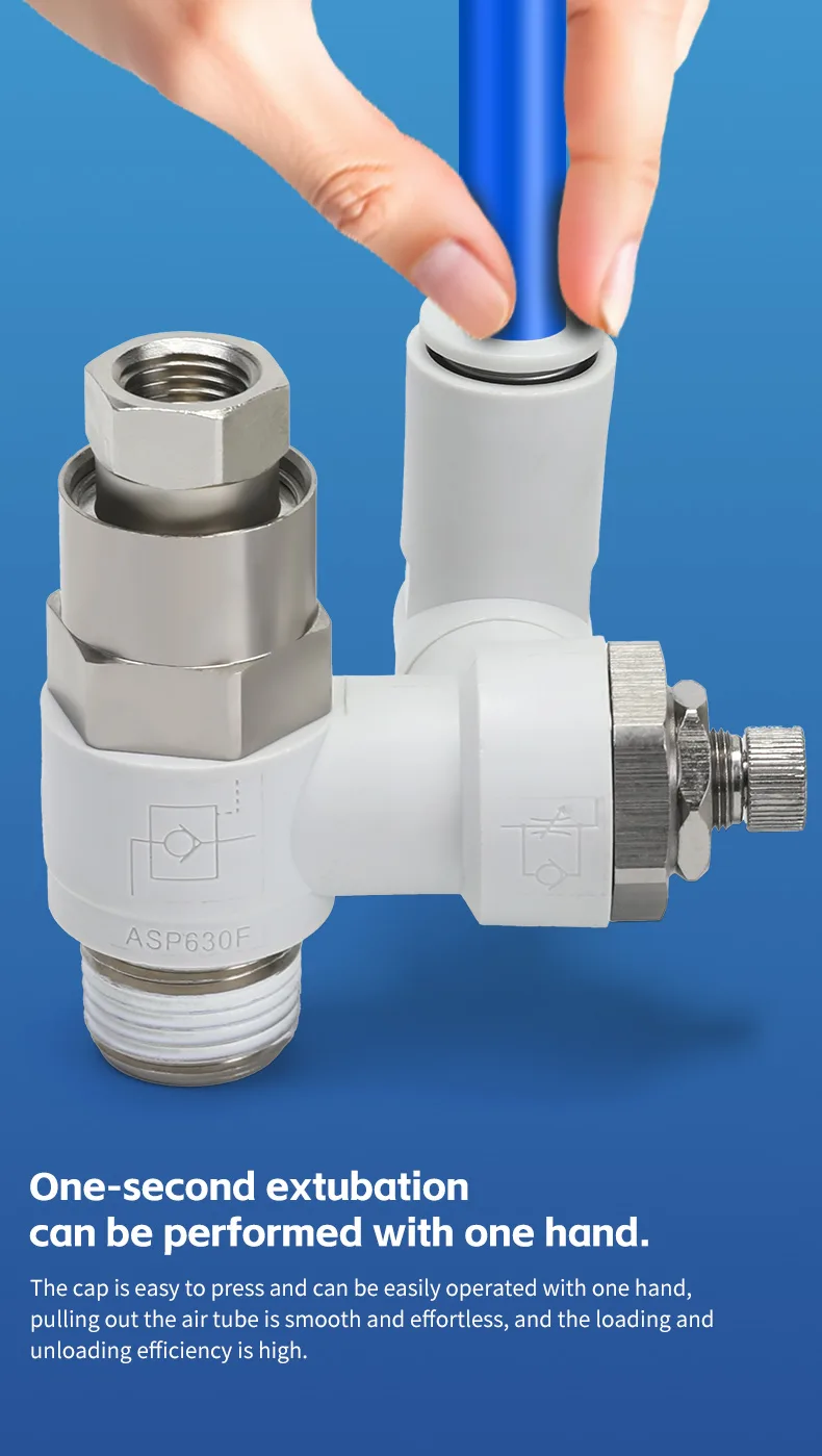 Pilot-Operated Check Valve for Efficient Flow Control Pneumatic Fitting detail image 3
