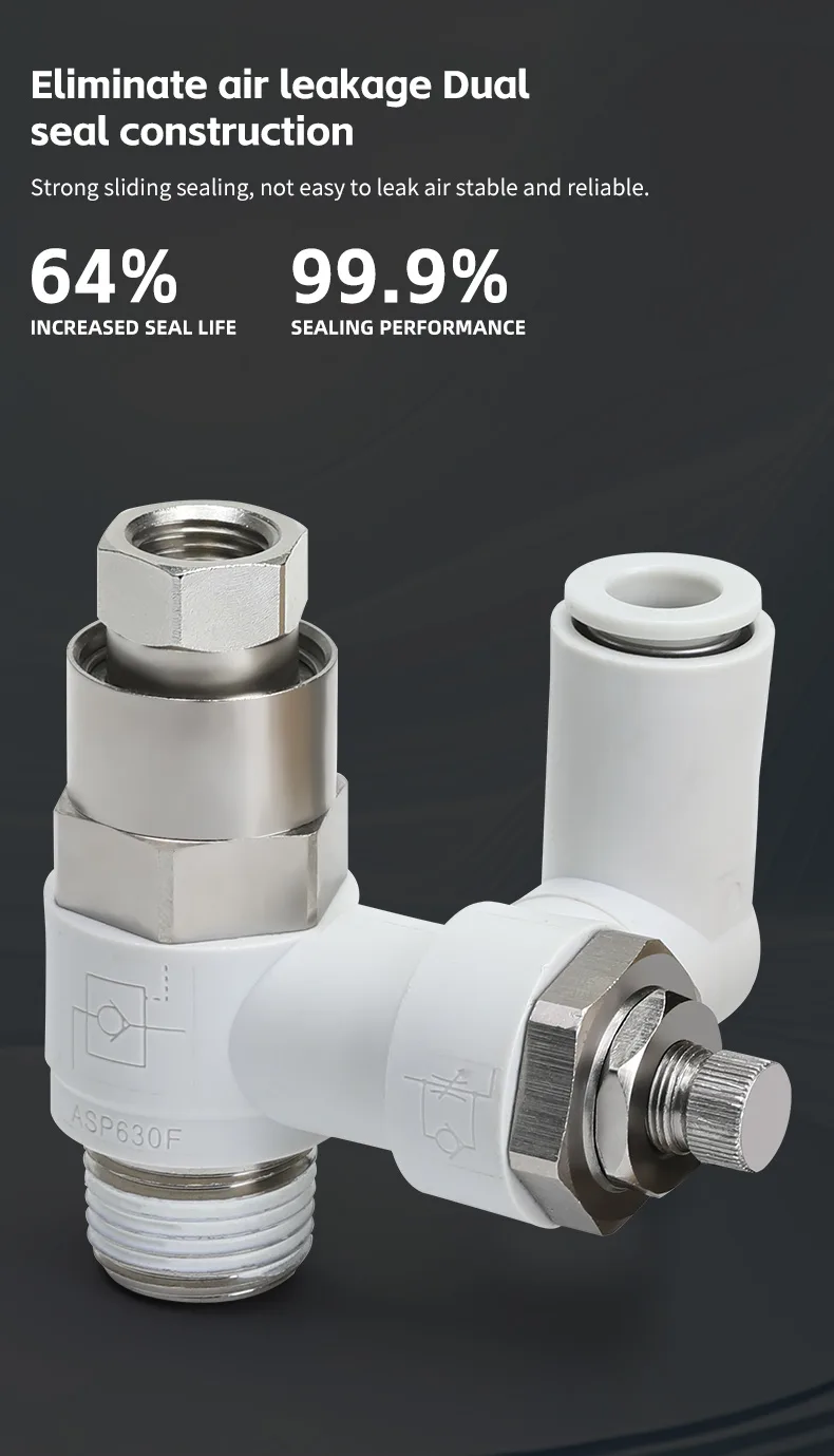 Pilot-Operated Check Valve for Efficient Flow Control Pneumatic Fitting detail image 4