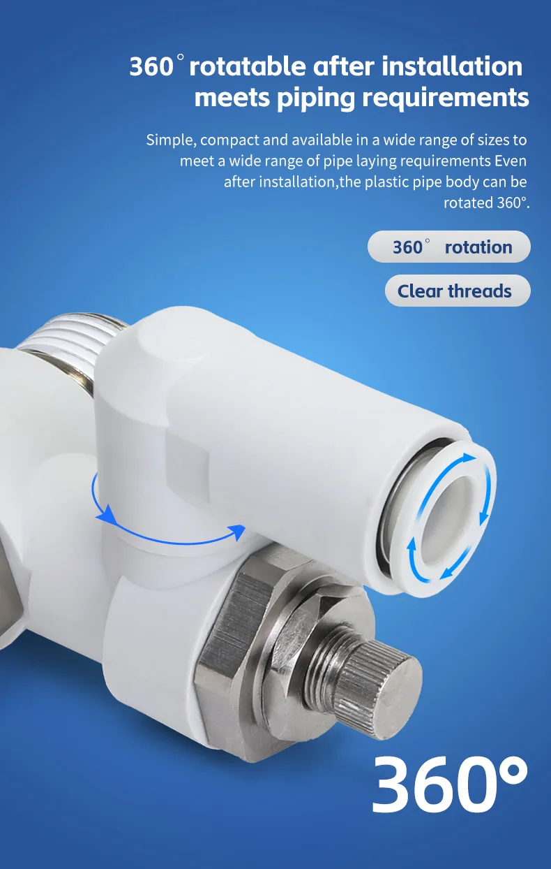 Pilot-Operated Check Valve for Efficient Flow Control Pneumatic Fitting detail image 7