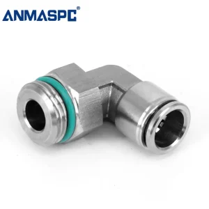 PL-G 10mm G01 G02 G03 G04 Push To Connect Fittings G Thread Male Elbow Stainless Steel Pneumatic Fittings gallery image 4