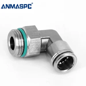 PL-G Male Elbow Stainless Steel Pneumatic Fittings gallery image 1